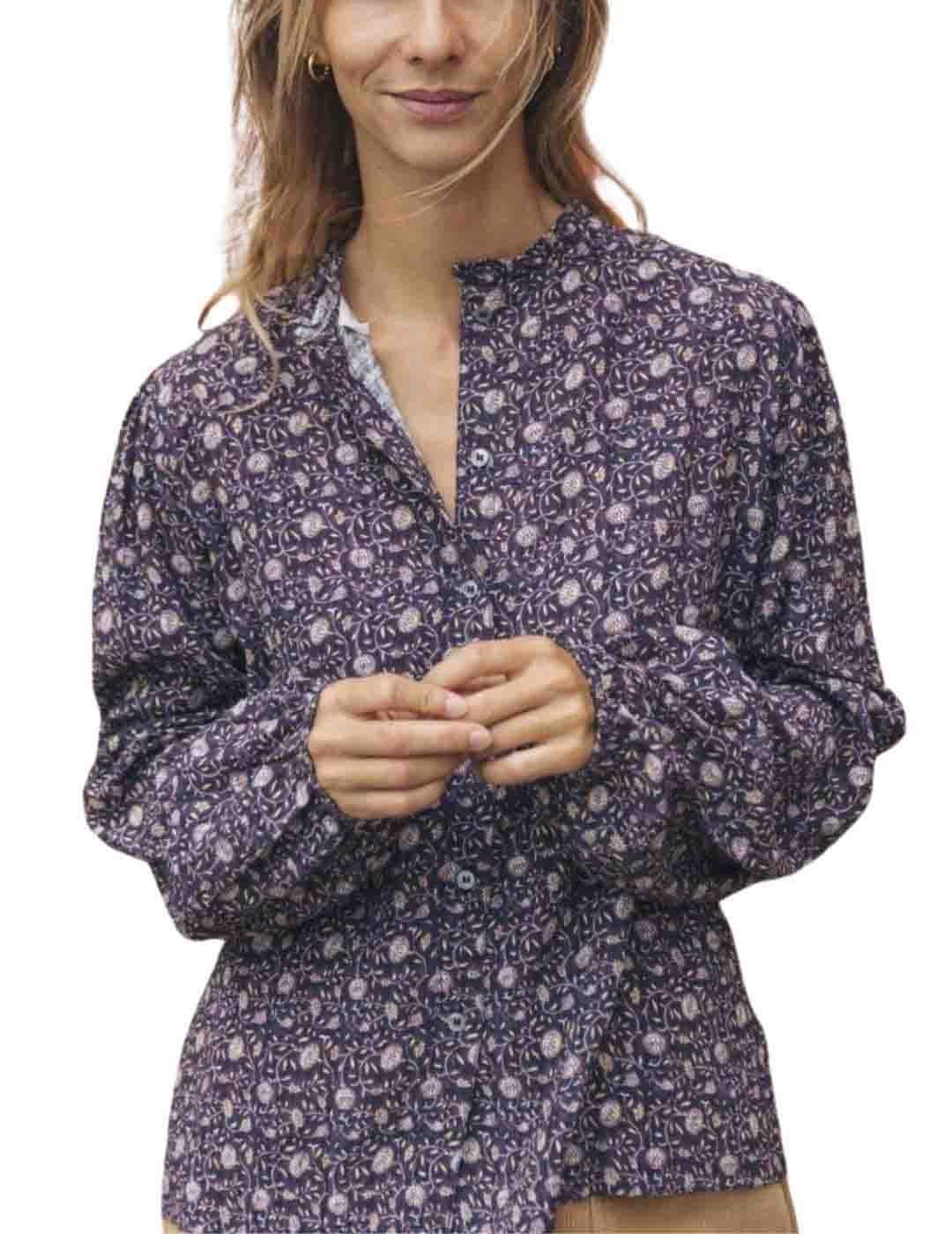 Camisa Indi & Cold con manga globo estampada para mujer