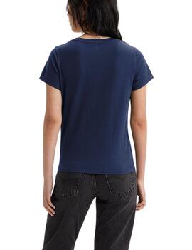 Camiseta Levi's®  Perfect V-Neck Tee Naval Academy de mujer