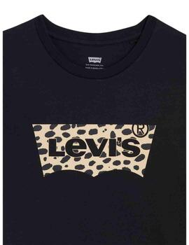 Camiseta Levi's® The Perfect Tee Leopard Caviar de mujer