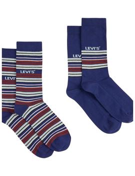 Calcetines Levis Regular Cut Socks azul