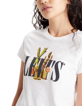 Camiseta Levis The Perfect Tee Cactus White