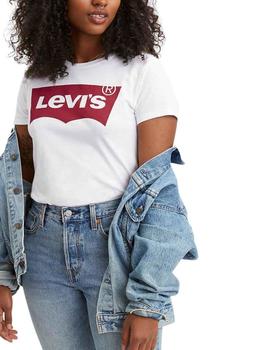 Camiseta Levis The Perfect Tee blanca de mujer