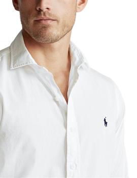 Camisa Polo Ralph Lauren de popelin blanca slim fit