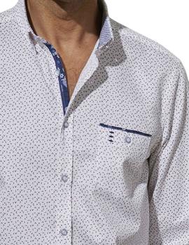 Camisa Florentino estampada slim fit de algodón