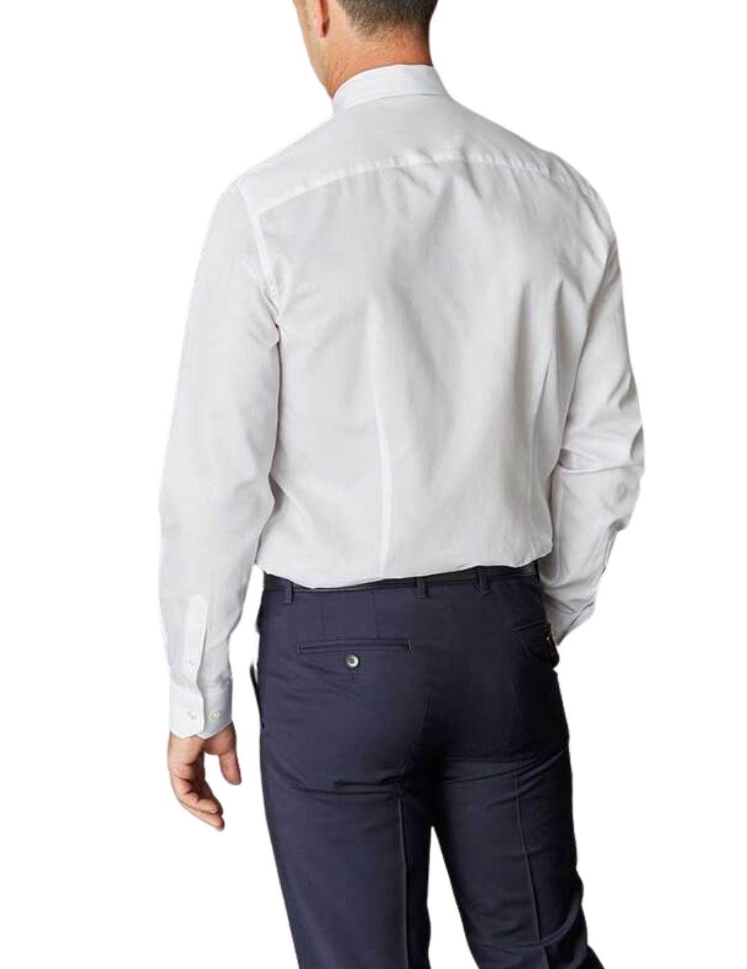 Camisa Florentino algodón con estructura regular fit blanca