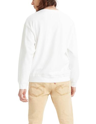 Sudadera Levis Relaxed Graphic Crewneck - White