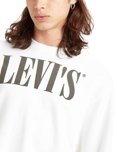 Sudadera Levis Relaxed Graphic Crewneck - White