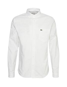 Camisa Lacoste de oxford de algodón liso de hombre