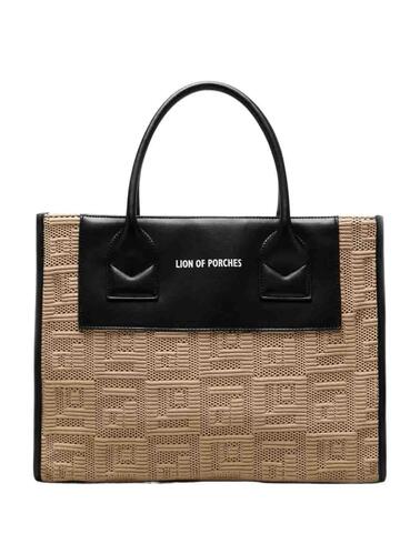 Bolso shopper Lion of Porches con monograma