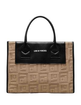 Bolso shopper Lion of Porches con monograma