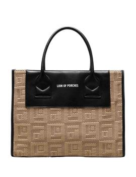 Bolso shopper Lion of Porches con monograma