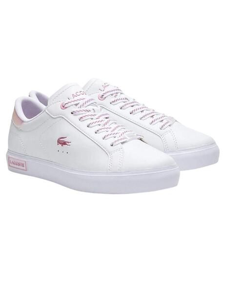 Lacoste Zapatillas Powercourt Piel Blanco