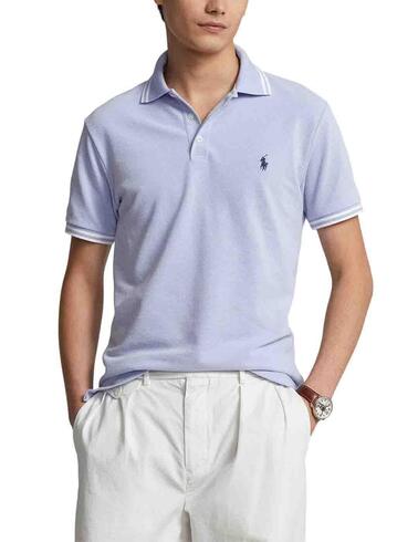 Polo de Polo Ralph Lauren Custom Slim Fit de piqué elástico