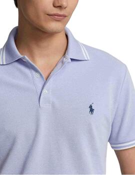 Polo de Polo Ralph Lauren Custom Slim Fit de piqué elástico