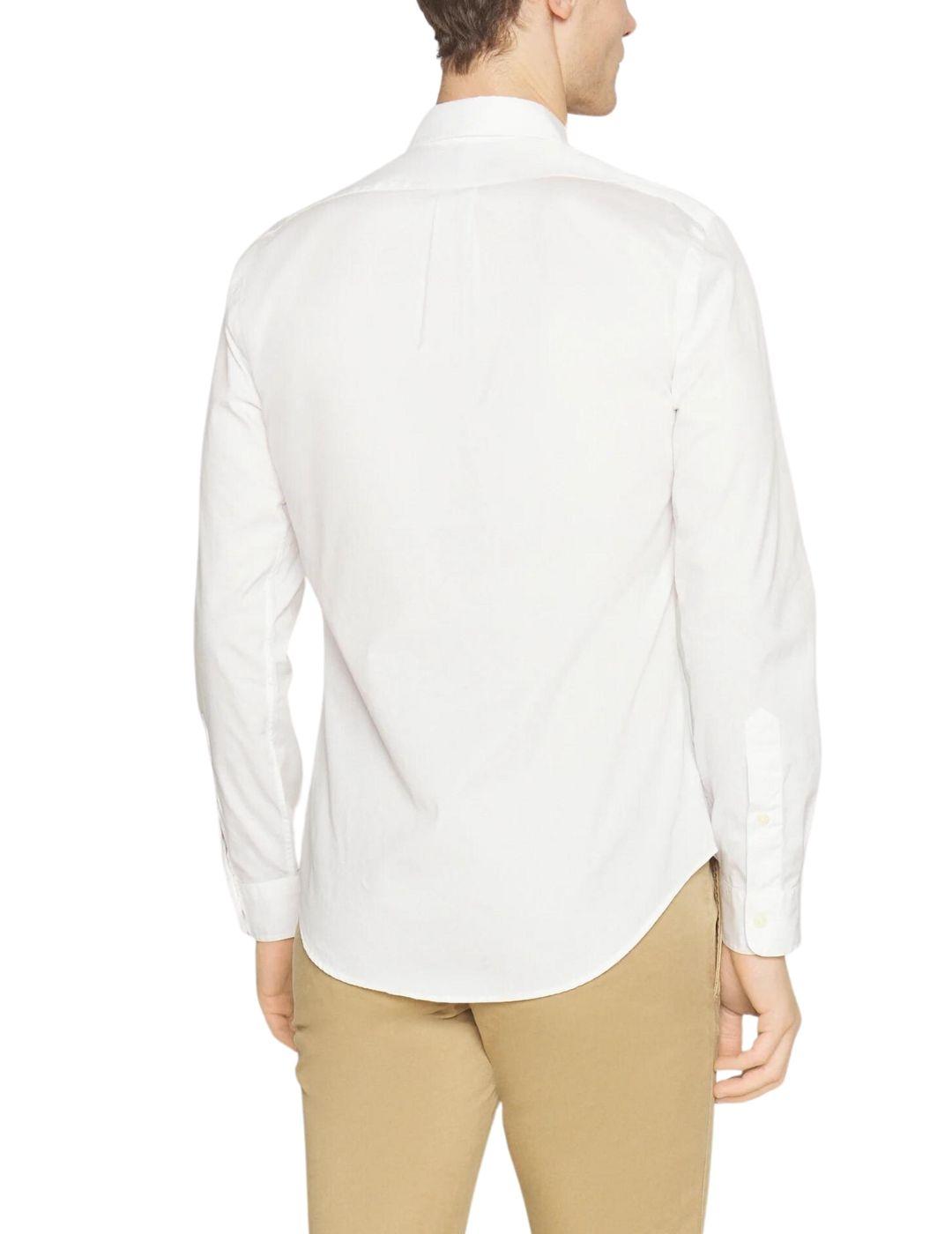 Camisa Polo Ralph Lauren de popelín blanca slim fit