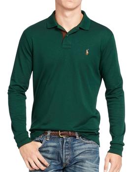 Polo de Polo Ralph Lauren verde para hombre manga larga