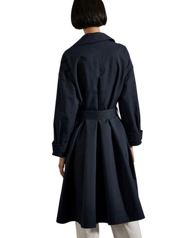 Gabardina Lion of Porches con cinturón y pliegue