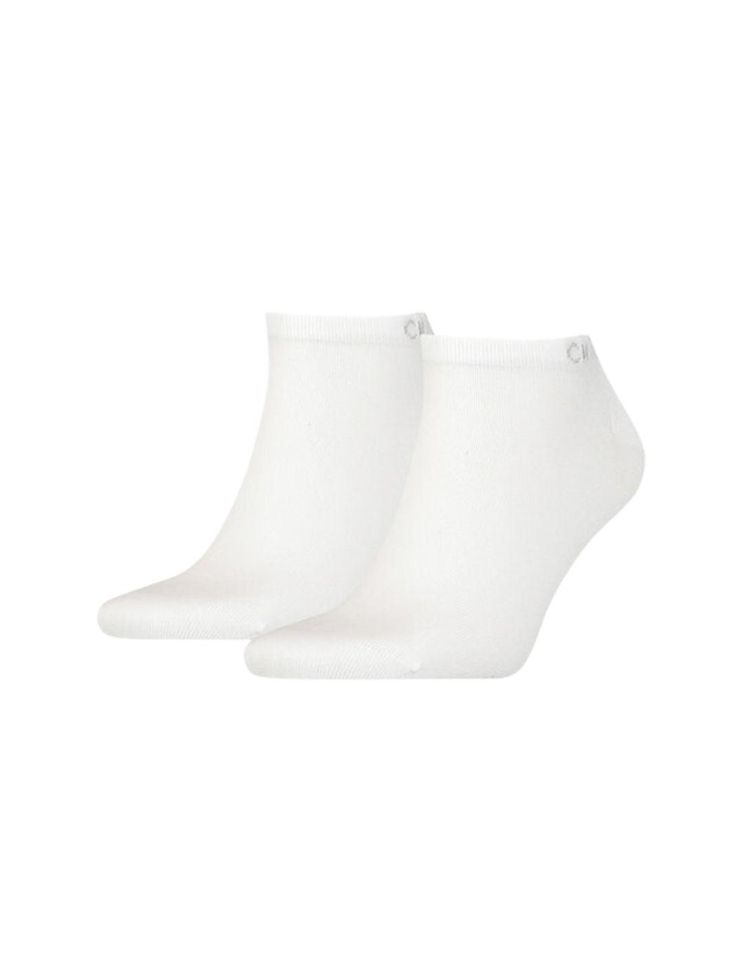 Calcetín bajo Calvin Klein 2-pack blanco