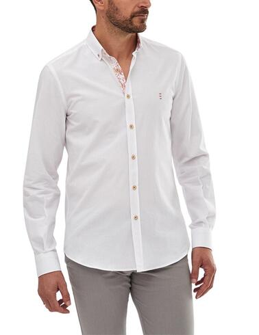 Camisa Florentino slim fit con detalles a contraste