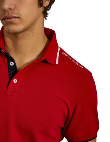 Polo Lion of Porches slim fit de manga corta para hombre