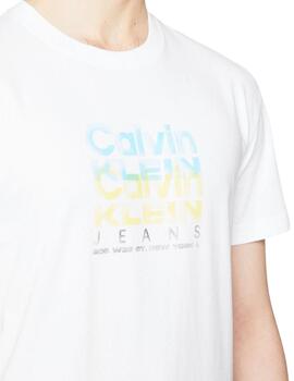 Camiseta Calvin Klein slim para hombre con monograma