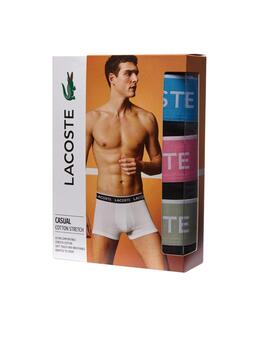 Pack de 3 calzoncillos Lacoste en algodón elástico