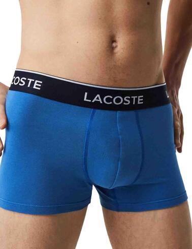 Pack de 3 calzoncillos Lacoste en algodón elástico