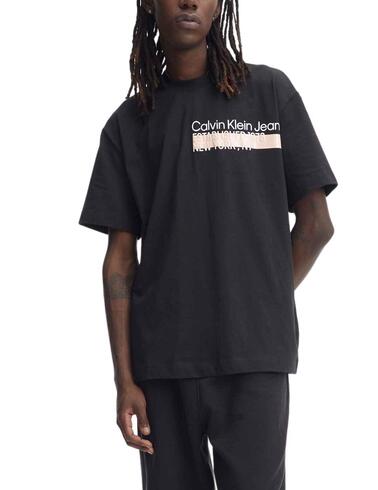 Camiseta Calvin Klein regular para hombre con monograma