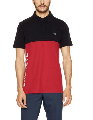 Polo Lacoste de manga corta en bloques de color para hombre