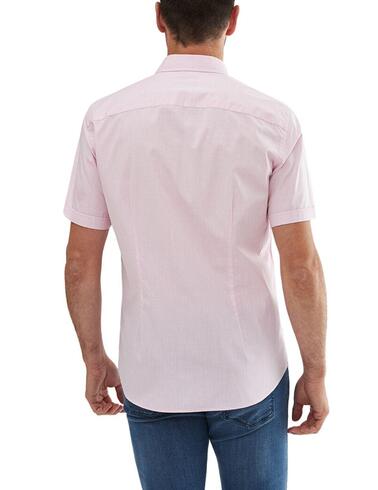 Camisa Florentino de manga corta con bolsillo y detalles