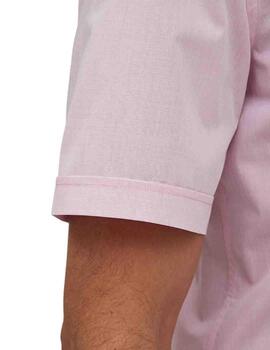 Camisa Florentino de manga corta con bolsillo y detalles