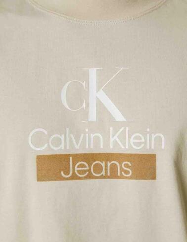 Camiseta Calvin Klein oversize para hombre con monograma