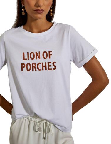 Camiseta Lion of Porches de manga corta y cuello redondo