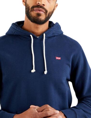 Sudadera Levi's® con capucha básica original azul marino