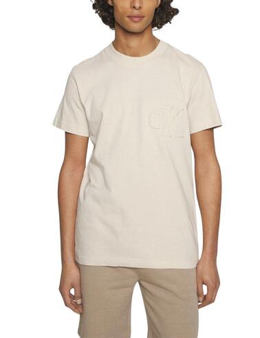 Camiseta Calvin Klein manga corta para hombre con monograma