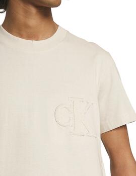 Camiseta Calvin Klein manga corta para hombre con monograma