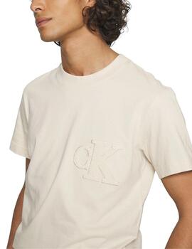 Camiseta Calvin Klein manga corta para hombre con monograma