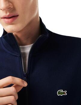 Sudadera Lacoste con cremallera y bolsillos  para hombre