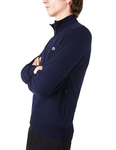 Sudadera Lacoste con cremallera y bolsillos  para hombre