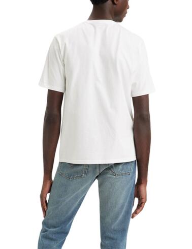 Camiseta Levi's® con logotipo en el pecho para hombre blanca