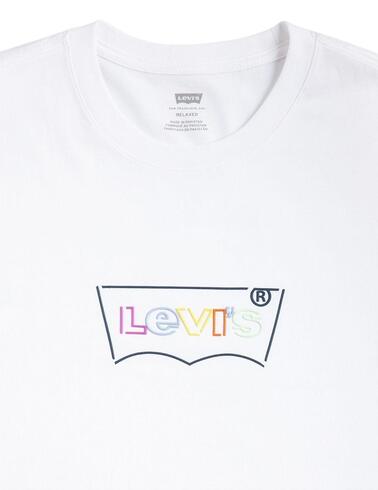 Camiseta Levi's® con logotipo en el pecho para hombre blanca