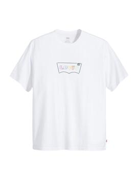 Camiseta Levi's® con logotipo en el pecho para hombre blanca