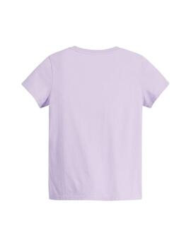 Camiseta Levi's® Perfect V-Neck Tee Purple Rose de mujer