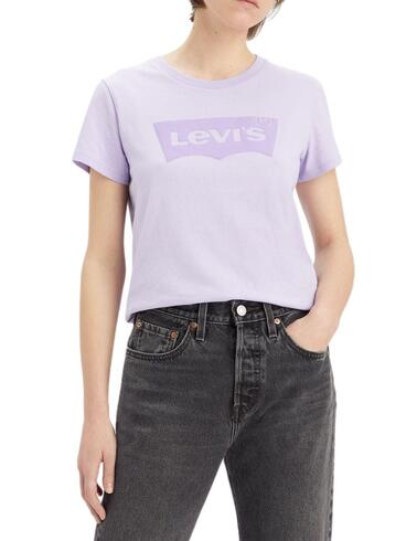 Camiseta Levi's® The Perfect Tee malva para mujer