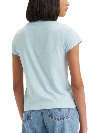 Camiseta Levi's® Graphic Autentic celeste para mujer