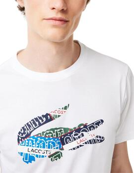 Camiseta Lacoste regular fit de manga corta y cuello redondo
