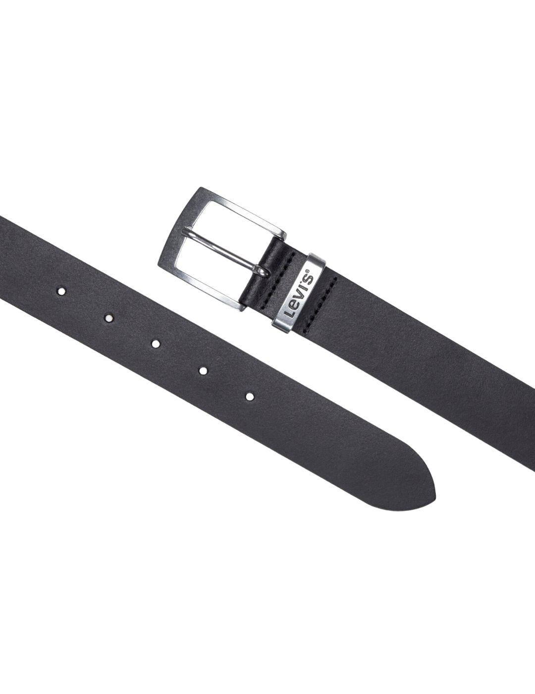 Cinturón Levi's® Hebron Black de cuero