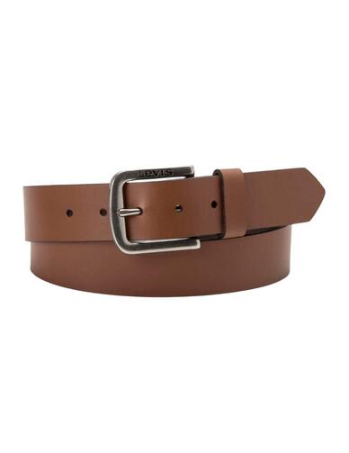 Cinturón Levi's® Seine Medium Brown de cuero