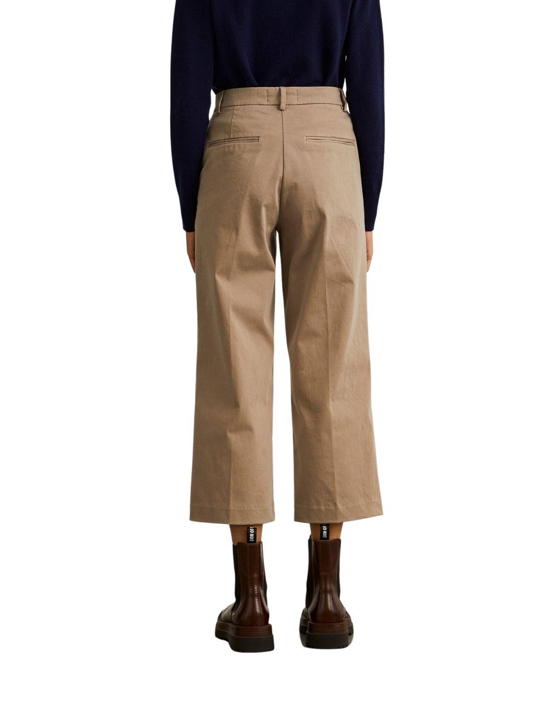 Pantalón chino Lion of Porches con pernera ancha para mujer