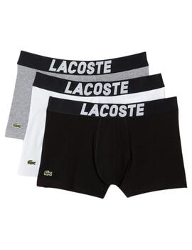 Pack de 3 calzoncillos Lacoste en algodón elástico